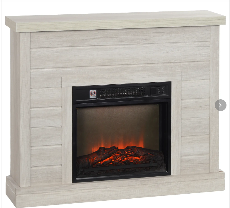 Lareira Elétrica 1800W - Efeito Chama Realista
