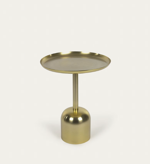 Mesa Apoio Metal Dourada