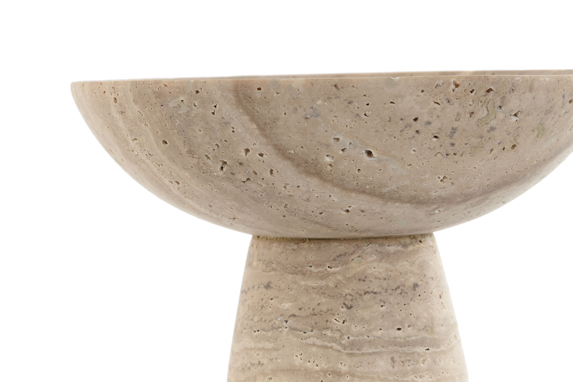 Centro Mesa Mármore Travertino