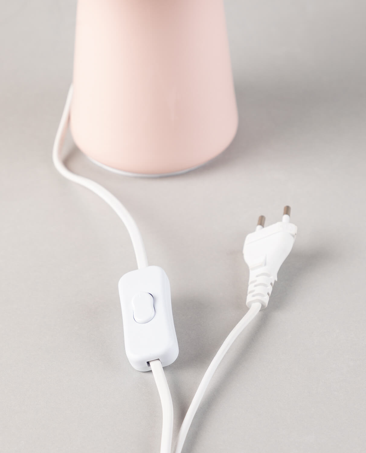 Candeeiro Mesa Metal - Rosa