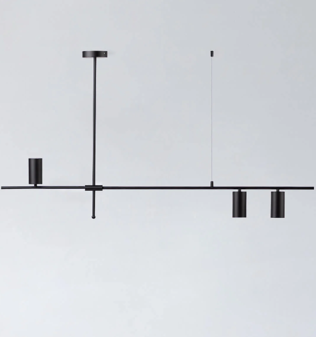 Candeeiro Teto Metal - Preto