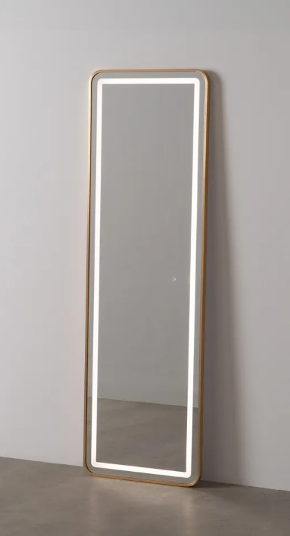 Espelho Dourado com LED