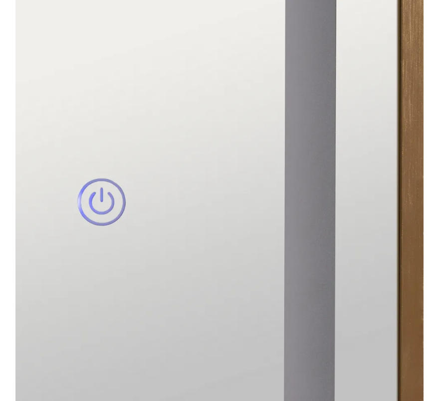 Espelho Dourado com LED