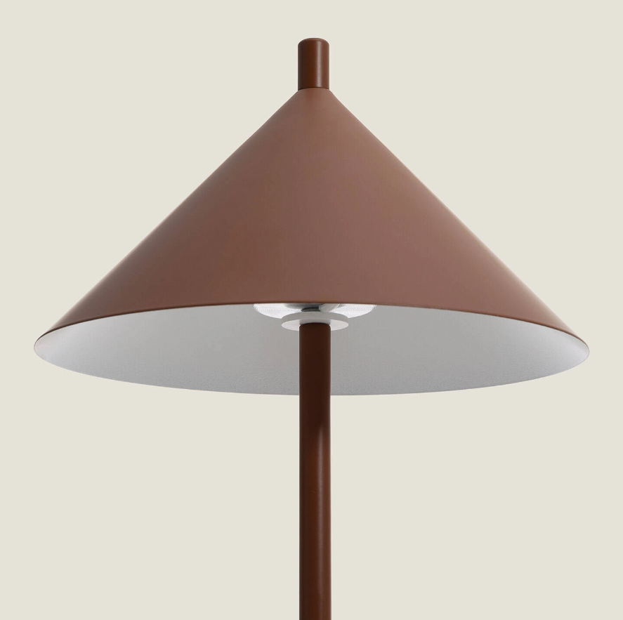 Candeeiro Mesa Metal – Castanho