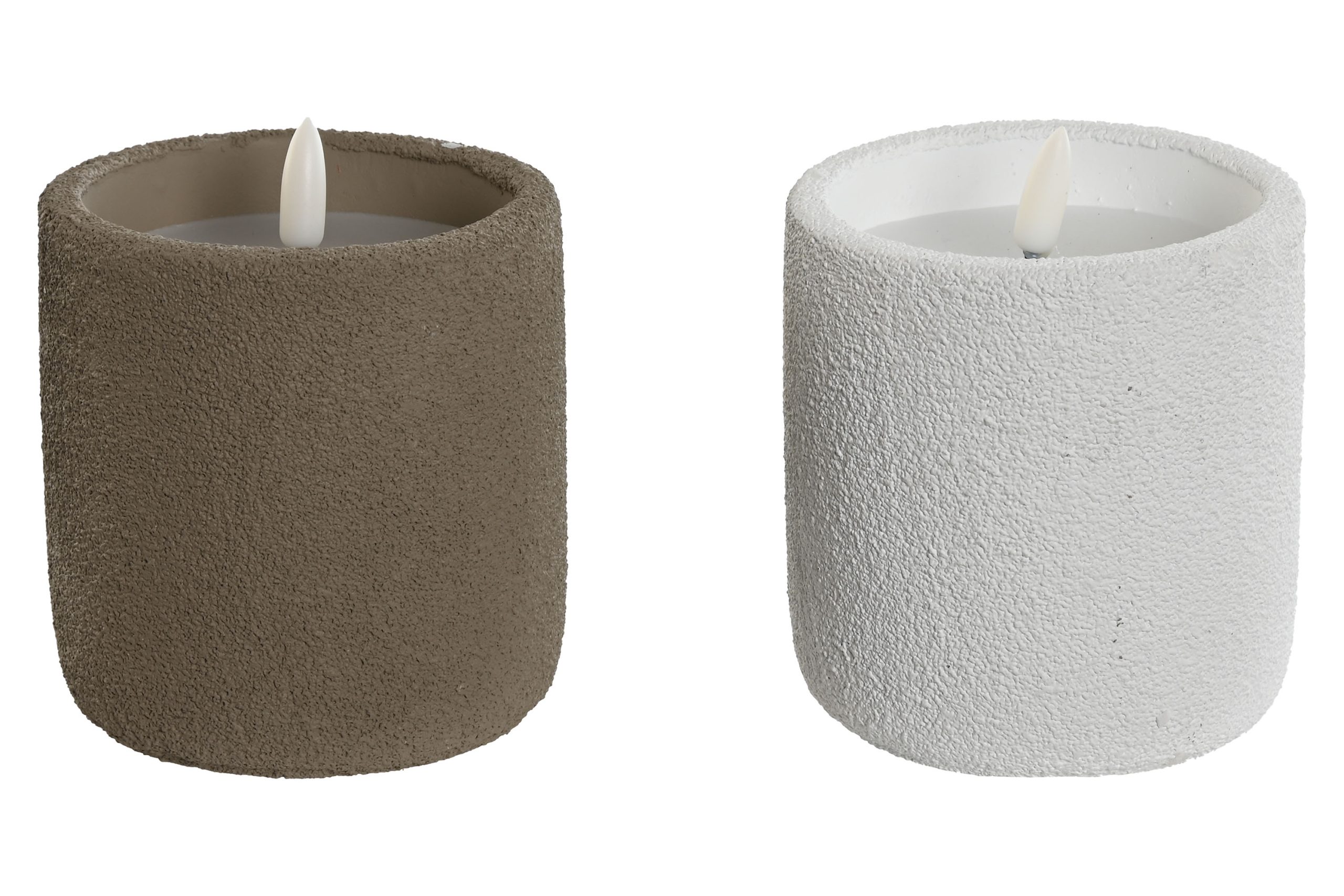 Vela Led Cimento - Branca