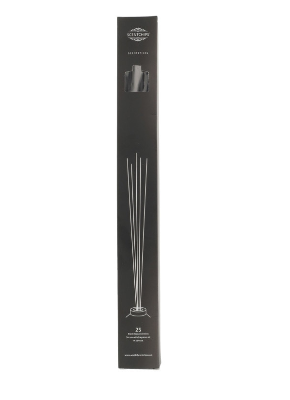 Mikado em Frasco Vidro Lapidado Castanho