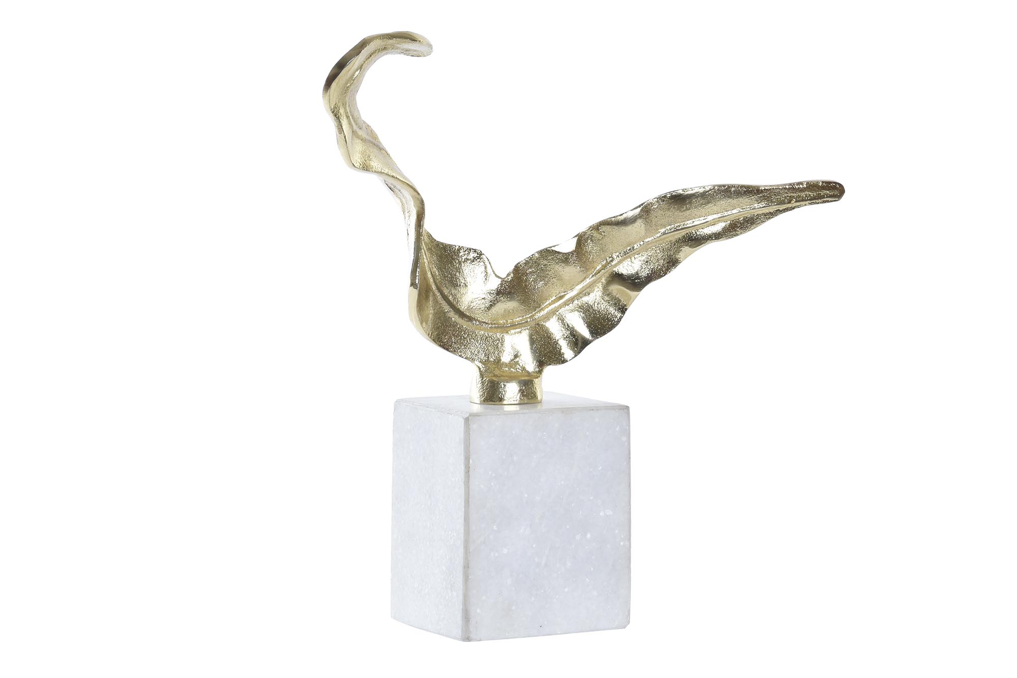 Escultura Decorativa Alumínio e Mármore