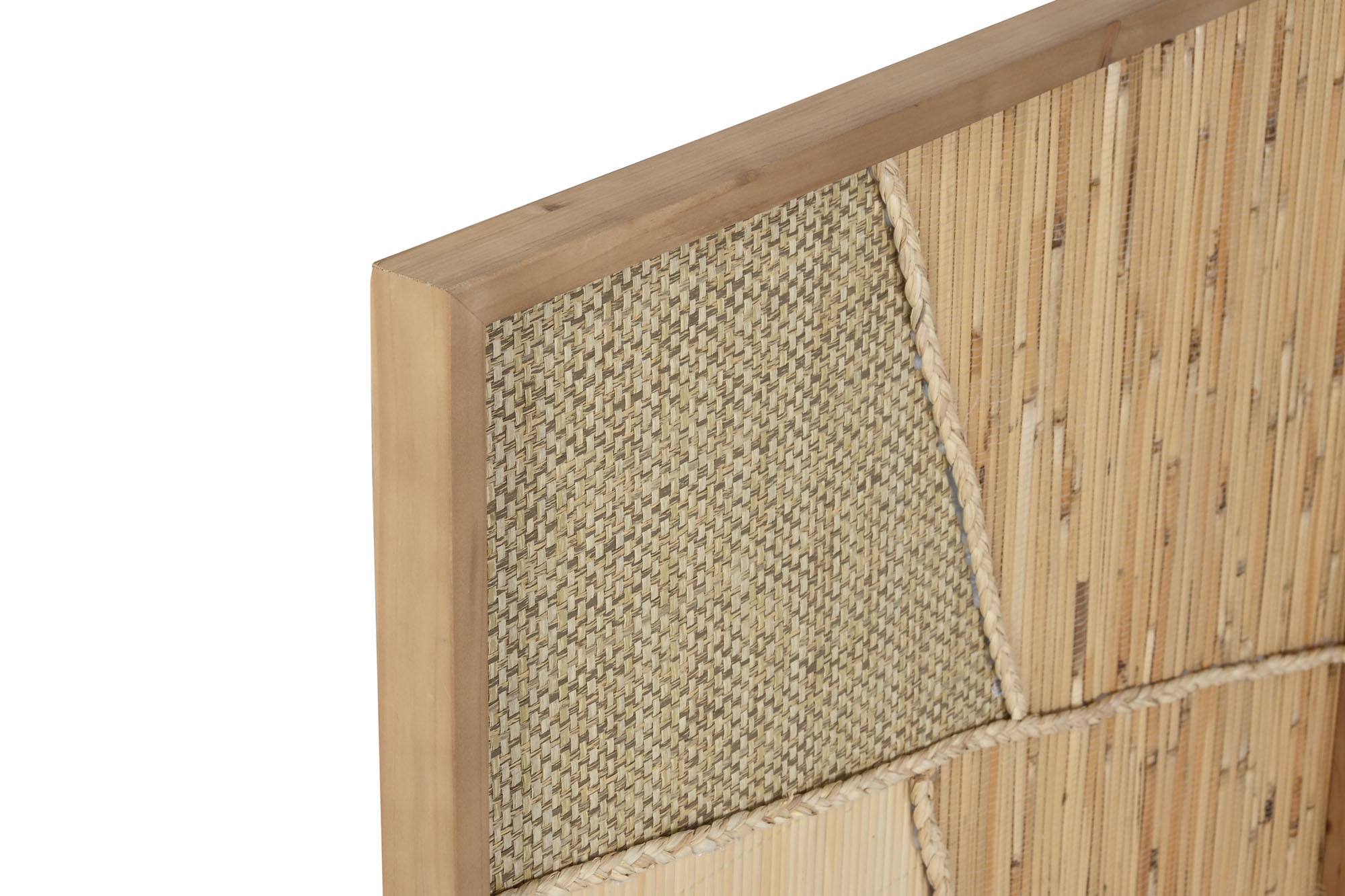 Conjunto/Set 2 Quadros Linho e Bambu