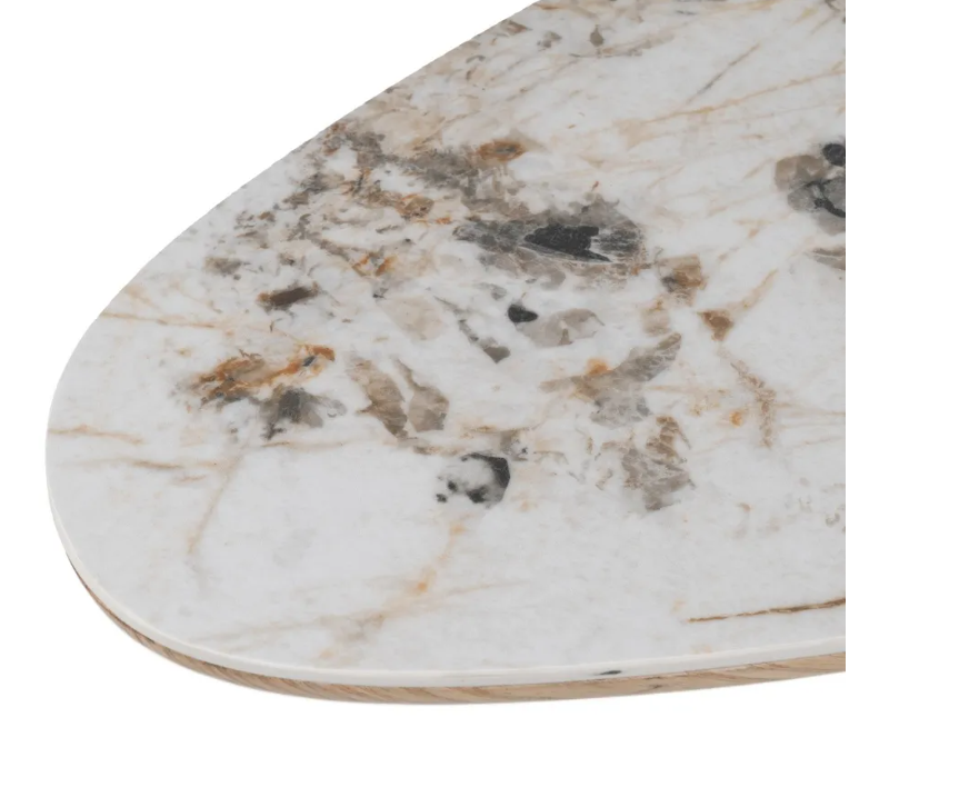 Consola Carvalho e Cerâmico