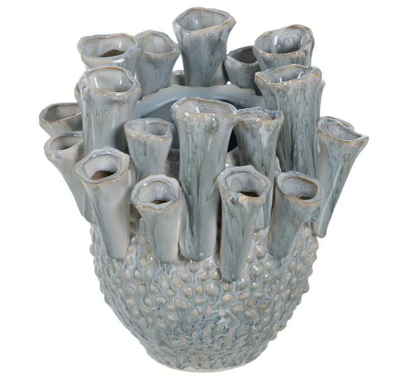Jarra/Vaso Cerâmica Azu - Coral