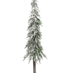 Árvore Natal Tronco e Neve - 152 cms Bonita Árvore de Natal com Tronco Bonita folhagem verde com neve e de excelente