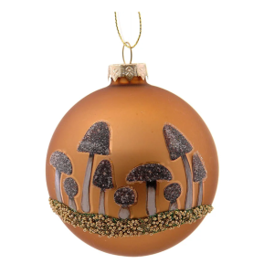 Bola Pendente - Cogumelos Bonita e original bola pendente para árvore de natal