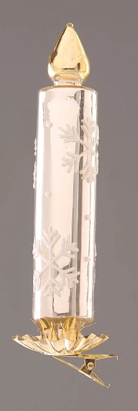 Clip Vela Vidro – Branco e Dourado