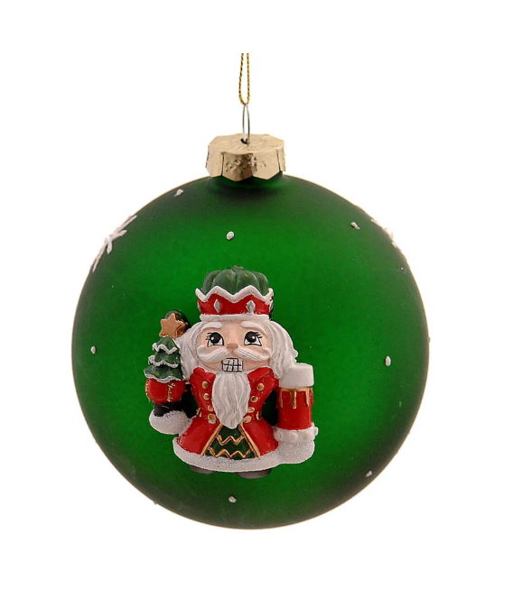Pendente Bola Natal – Soldado Verde