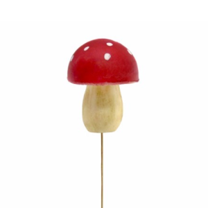 Espeto Cogumelo Vermelho Bonita decoração cogumelo Material: Foam