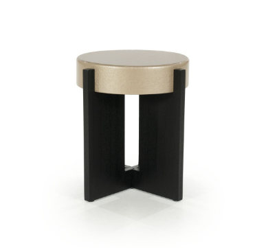 Mesa Apoio MDF - Carvalho Preto + Lacagem Decorativa