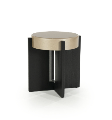 Mesa Apoio MDF - Carvalho Preto + Lacagem Decorativa