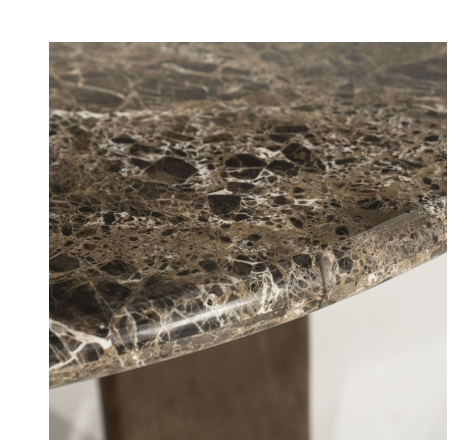 Mesa Jantar Tampo Mármore Imperador - 130 Cms