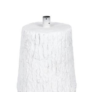 Base Árvore Natal - Tronco Branco Original base para árvore de natal em formato de tronco de árvore Material: Fibra