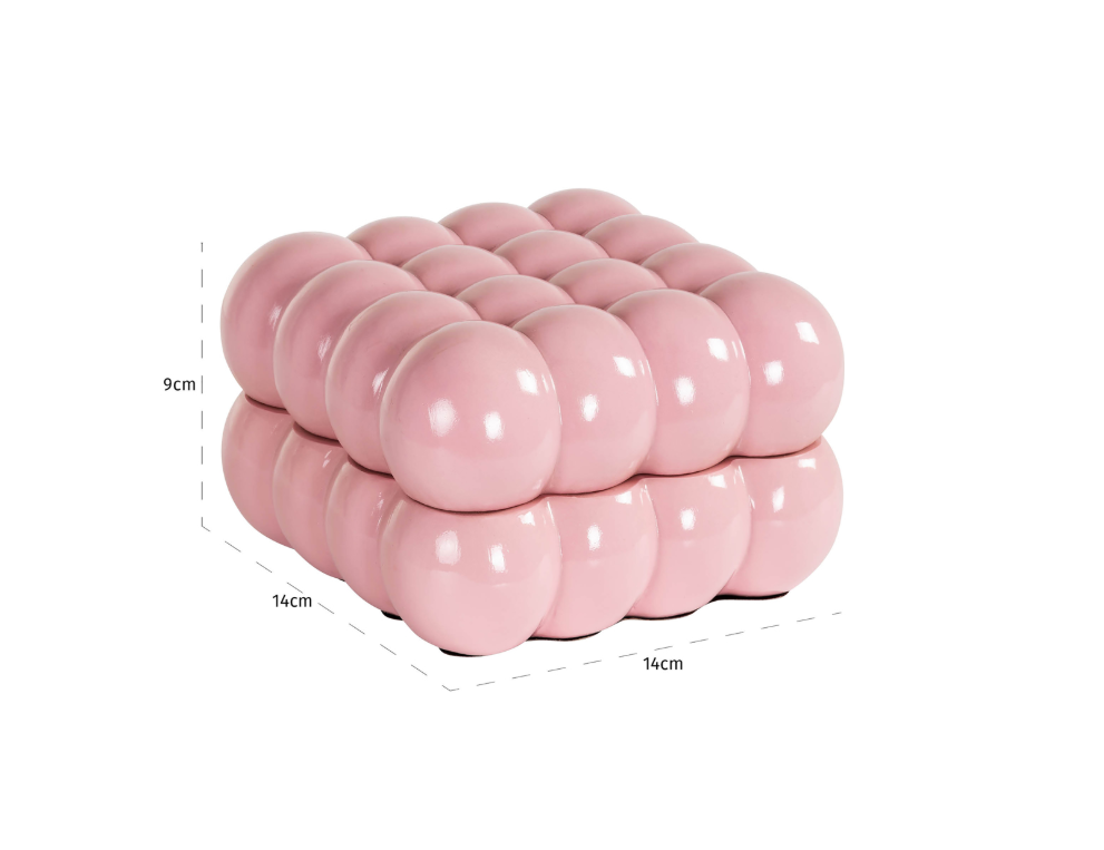 Caixa Decorativa - Bolas Rosa