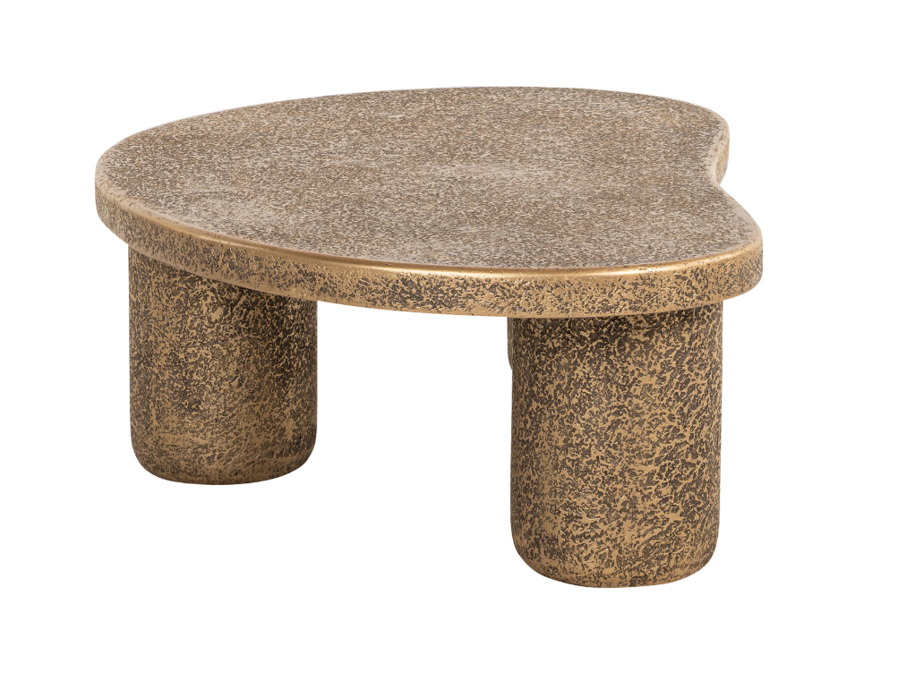 Mesa Centro MDF - Textura Dourado Envelhecido