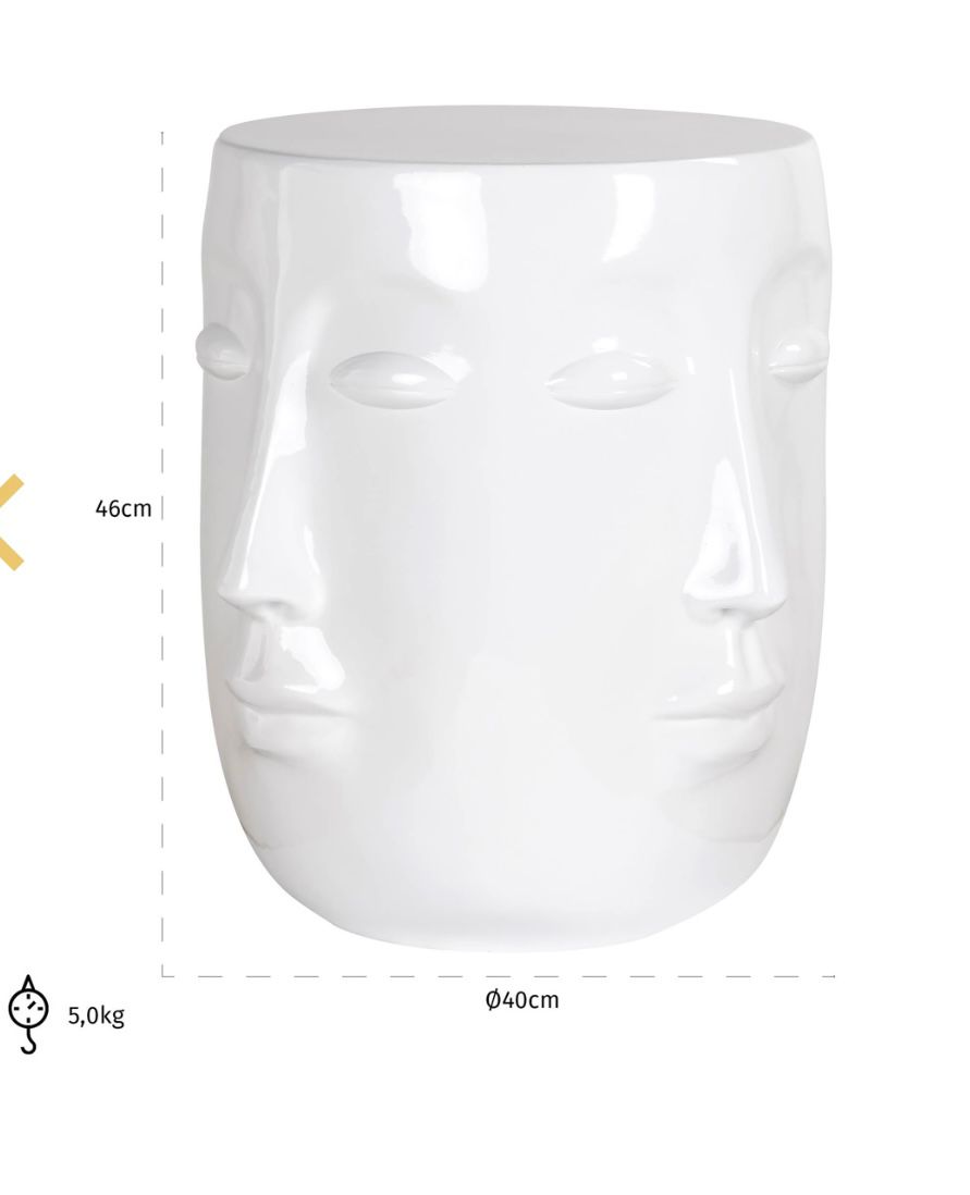 Mesa Apoio Rosto -Branca