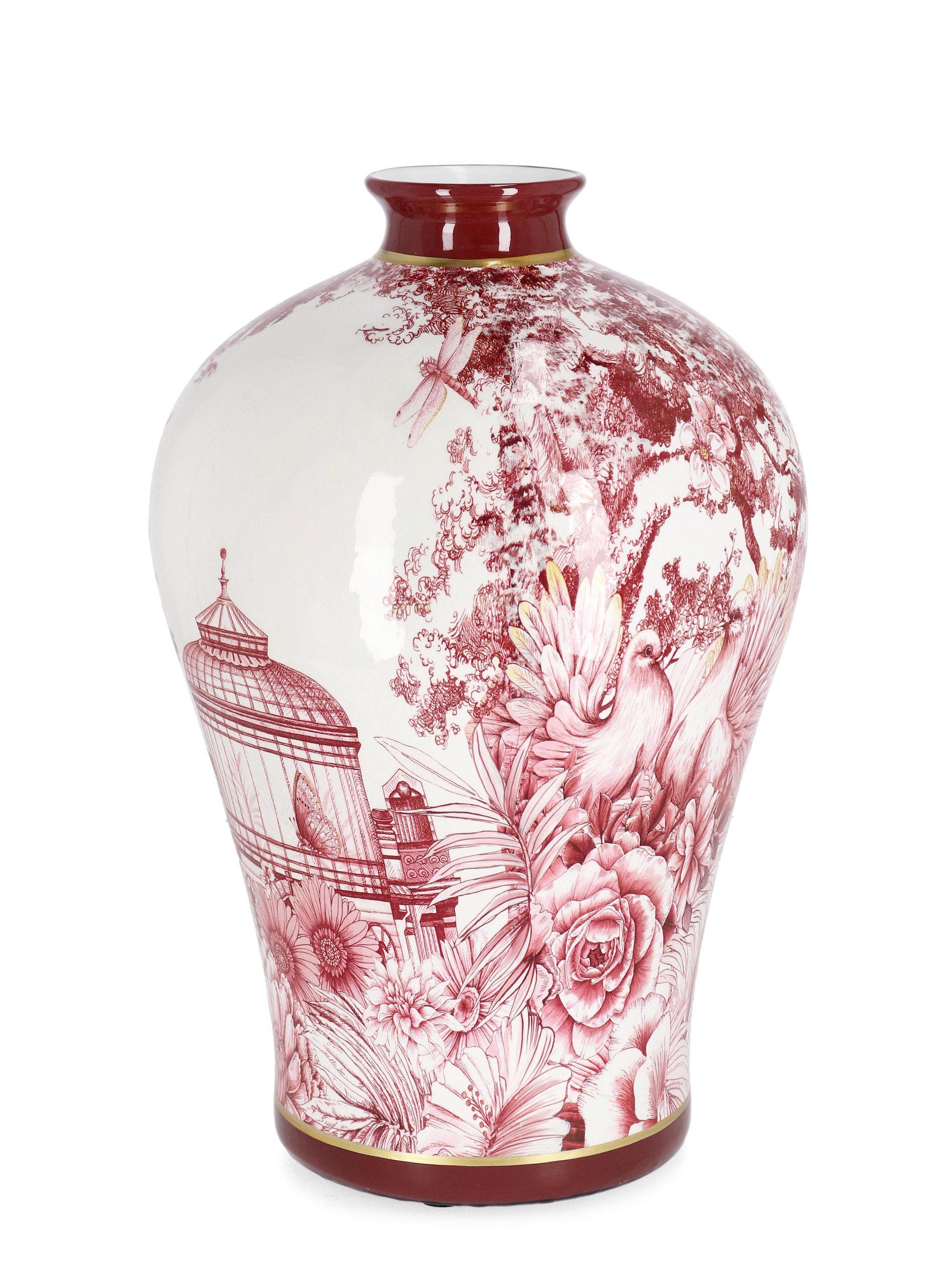 Jarra Porcelana - Zhen Vermelho