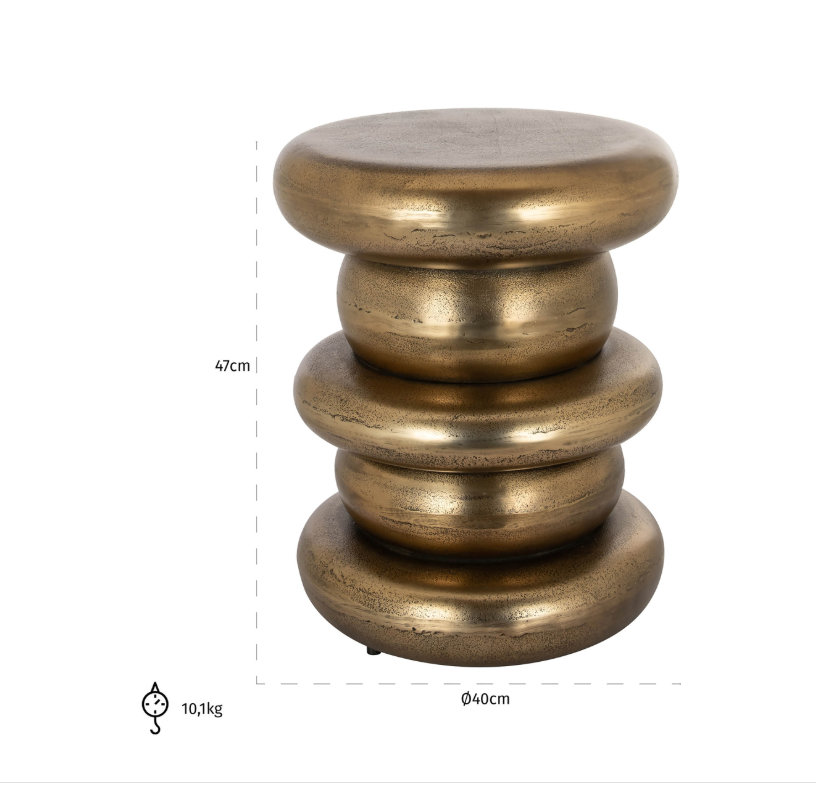 Mesa Apoio Dourado