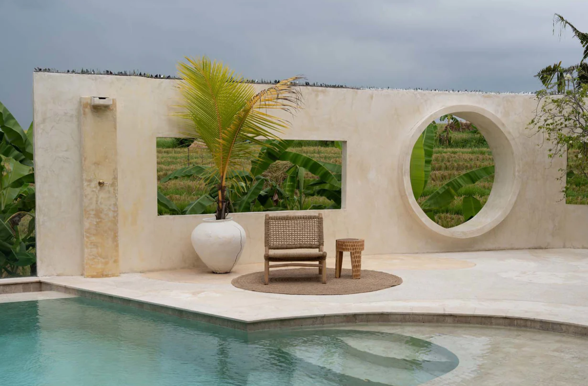 Banco/Tamborete em Madeira Natural Maciça