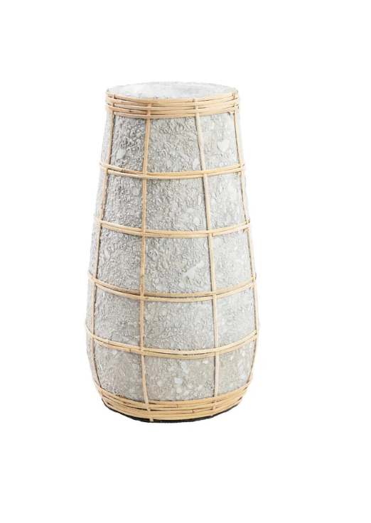 Jarra em Terracota e Rattan – M