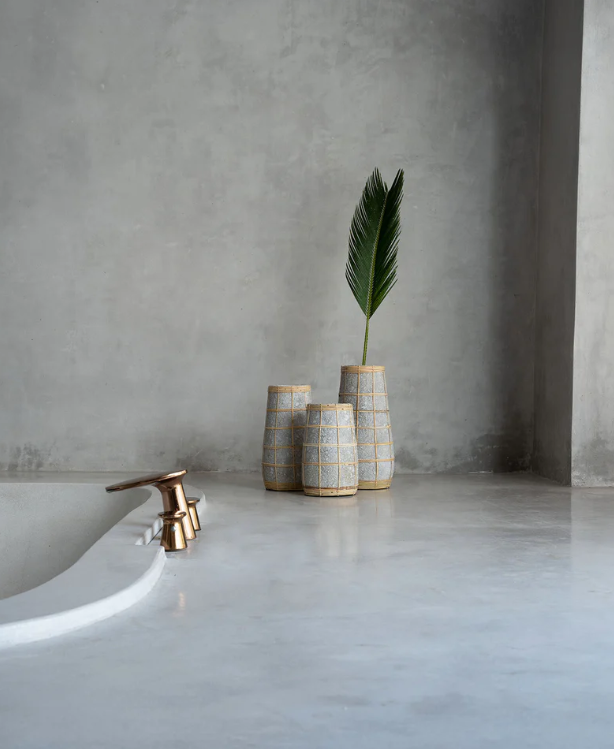 Jarra em Terracota e Rattan – M