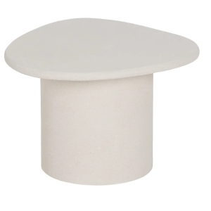 Mesa Apoio MDF - Efeito Textura Natural Bonita e original mesa de apoio em MDF com textura cimento em branco