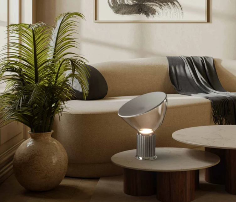 Candeeiro Mesa - Metal e Vidro