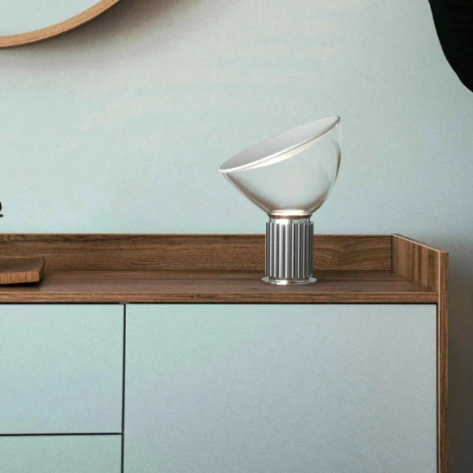 Candeeiro Mesa - Metal e Vidro