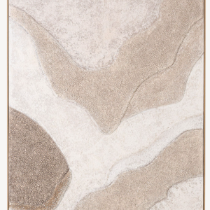 Quadro Tela com Moldura e Relevo - Areia 150X200 Bonito e original tela com moldura de grandes dimensões