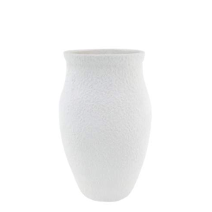 Vaso Fibra Resina - Branco Bonito vaso em fibra de resina de grandes dimensões.