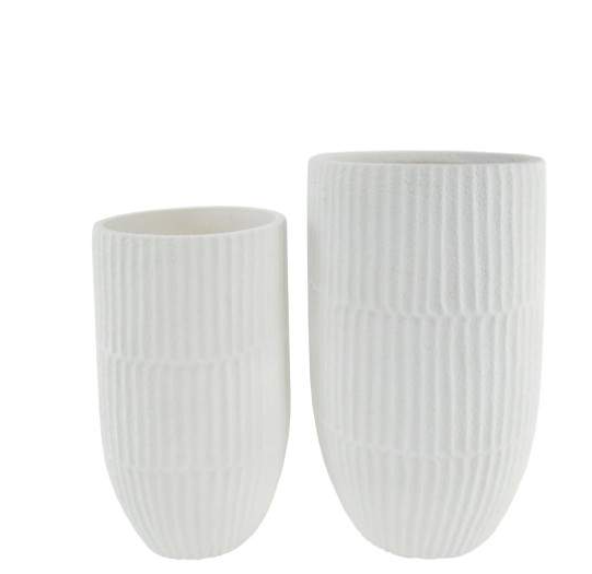 Vaso Fibra Resina – Branco (Grd)