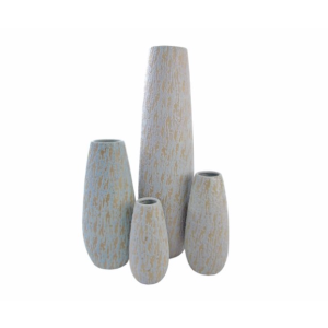 Jarra Cerâmica - Textura Azul Bonita Jarra com textura em tom bege e azul