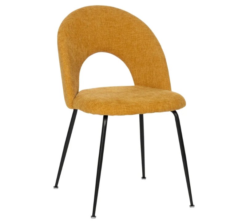 Cadeira Estofada - Amarelo