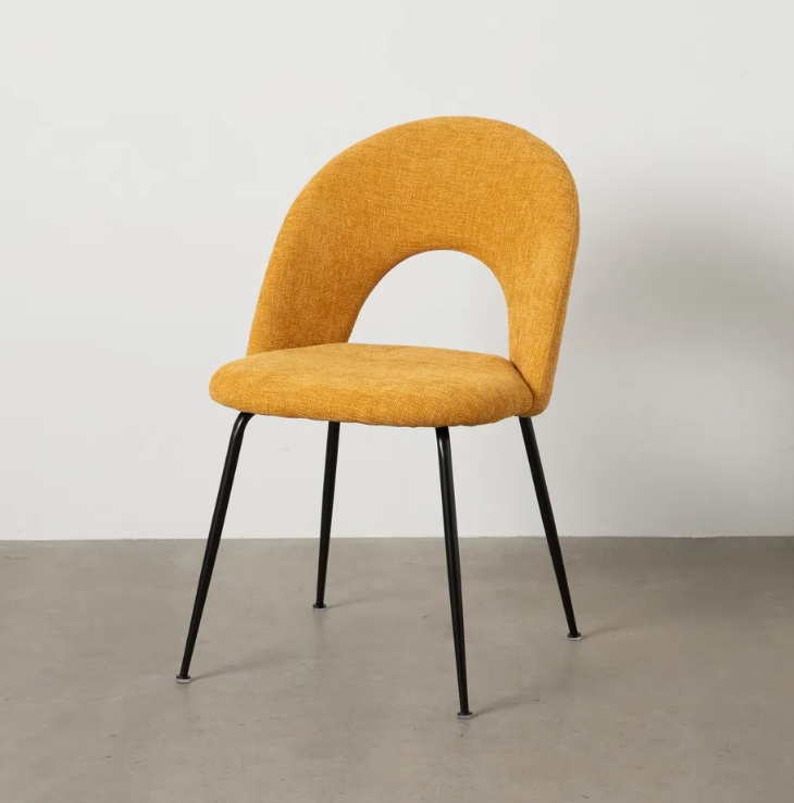 Cadeira Estofada - Amarelo