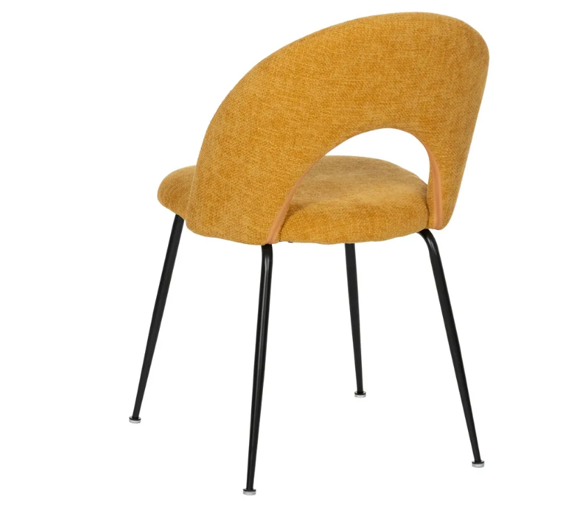 Cadeira Estofada - Amarelo