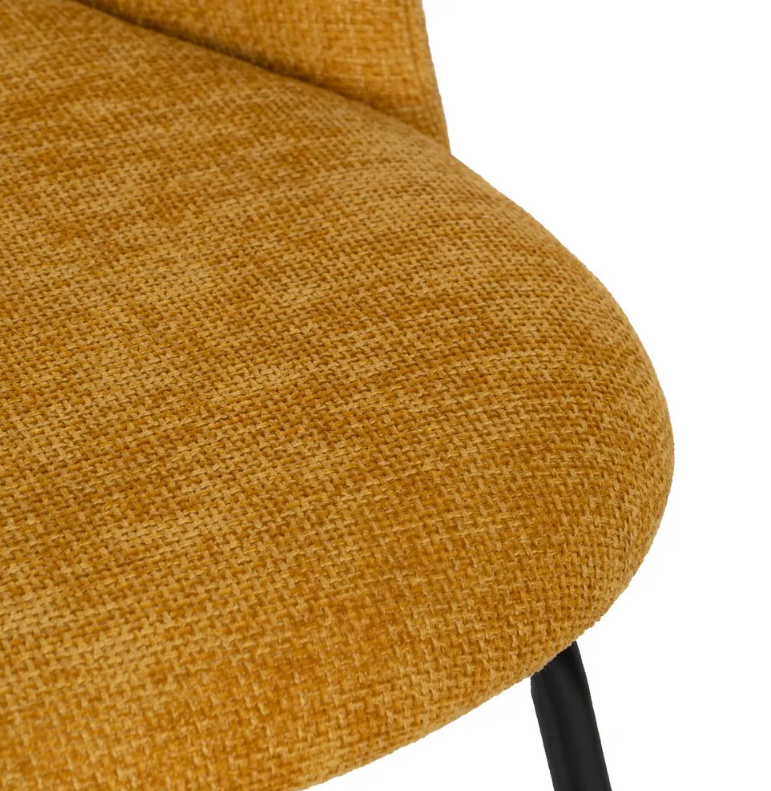 Cadeira Estofada - Amarelo