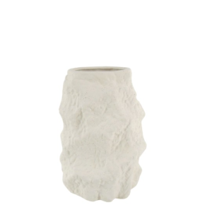 Jarra Cerâmica - Cor Creme (18X30) Bonita e original jarra em cerâmica forma orgânica