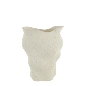 Jarra Cerâmica – Creme (16X30) Bonita e original jarra em cerâmica forma orgânica