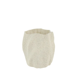 Jarra Cerâmica – Creme (15X17) Bonita e original jarra em cerâmica forma orgânica