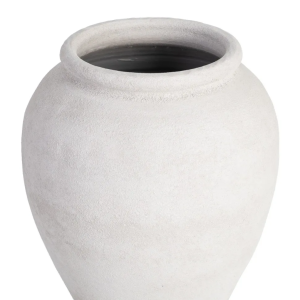 Vaso Branco Textura - Cerâmica Bonito vaso em cerâmica texturada