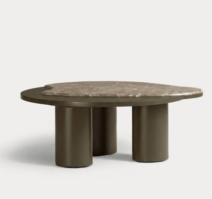Mesa Centro Orgânica Mármore
