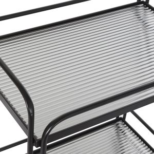 Carro de Bebidas em Metal Carro de bebidas/chã em metal e vidro Muito bonito e prático