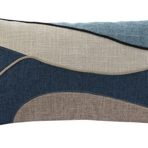 Almofada Decorativa Algodão - Ondas Azul Bonita almofada decorativa em algodão, tons azuis