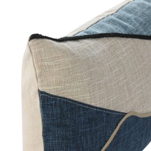 Almofada Decorativa Algodão - Ondas Azul Bonita almofada decorativa em algodão, tons azuis